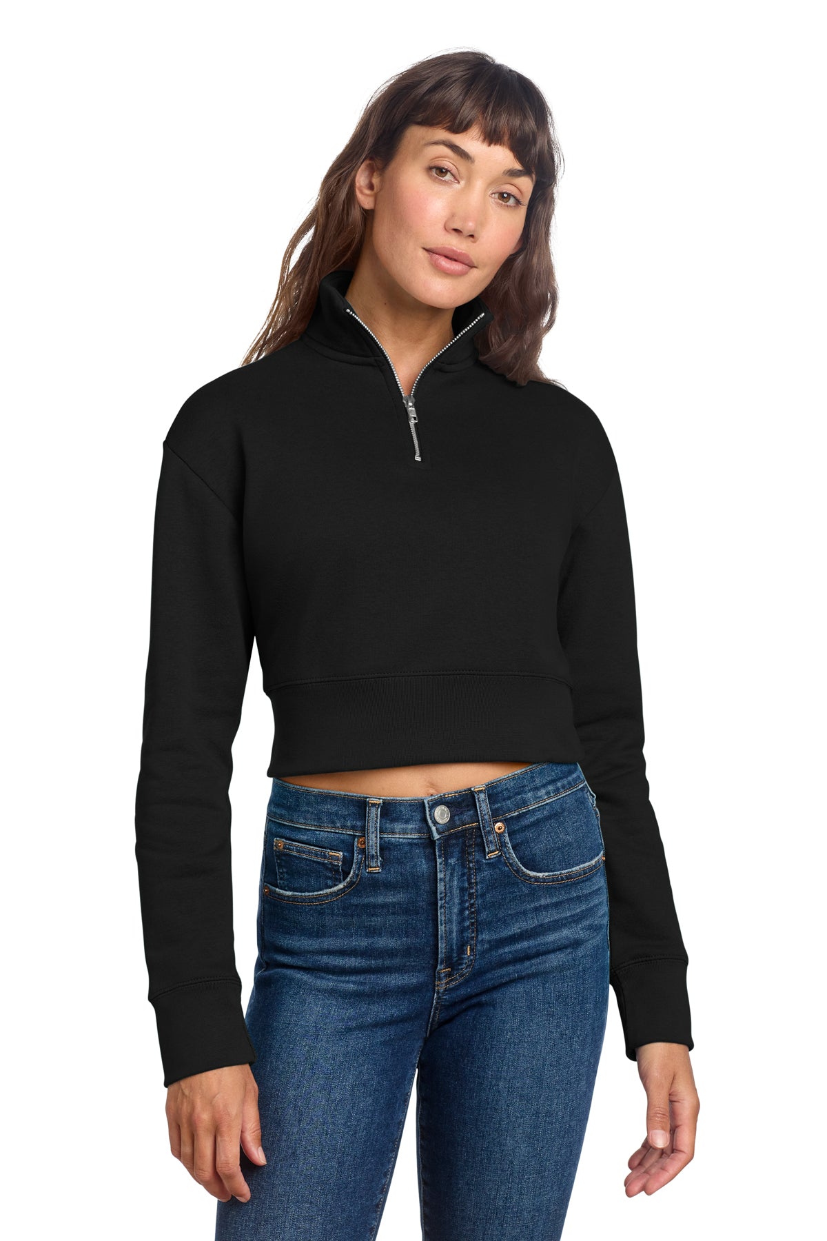 Fleece 1/2-Zip Crop