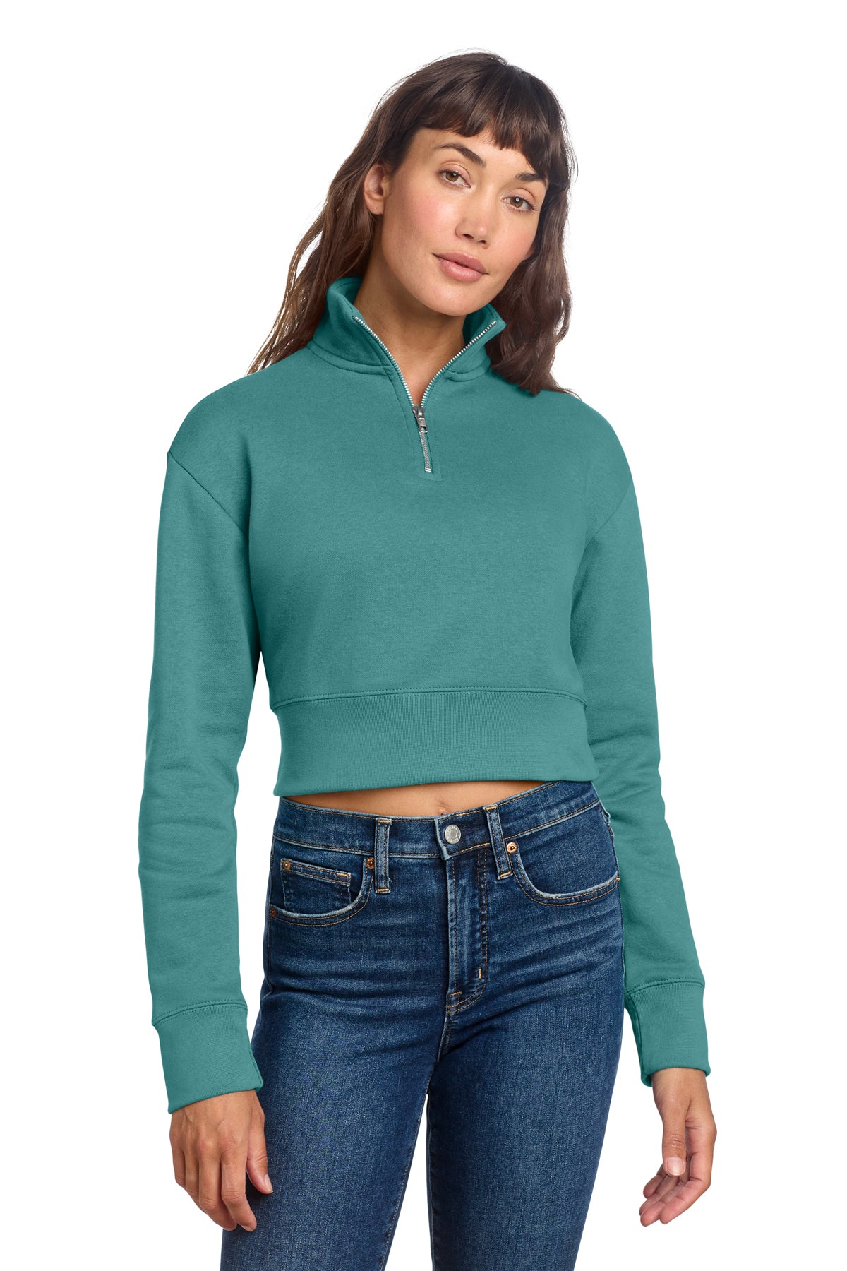 Fleece 1/2-Zip Crop