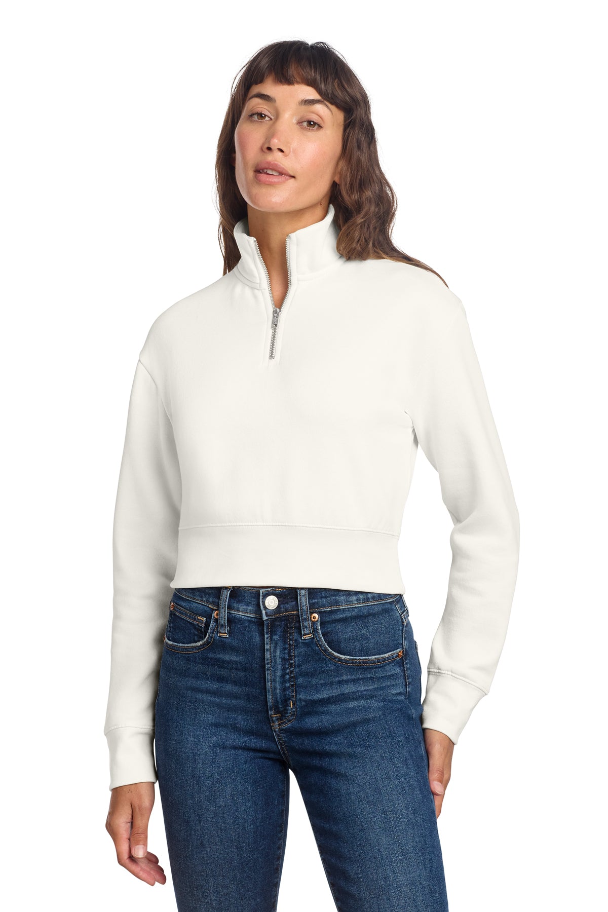 Fleece 1/2-Zip Crop