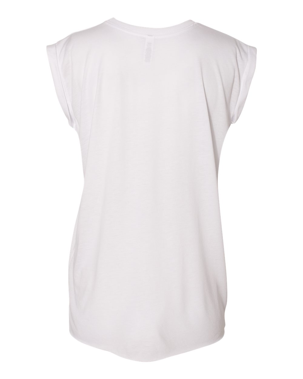Bella + Canvas - Women's Flowy Rolled Cuffs Muscle Tee - 8804