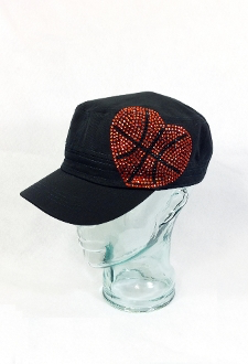 Basketball Rhinestone Hat