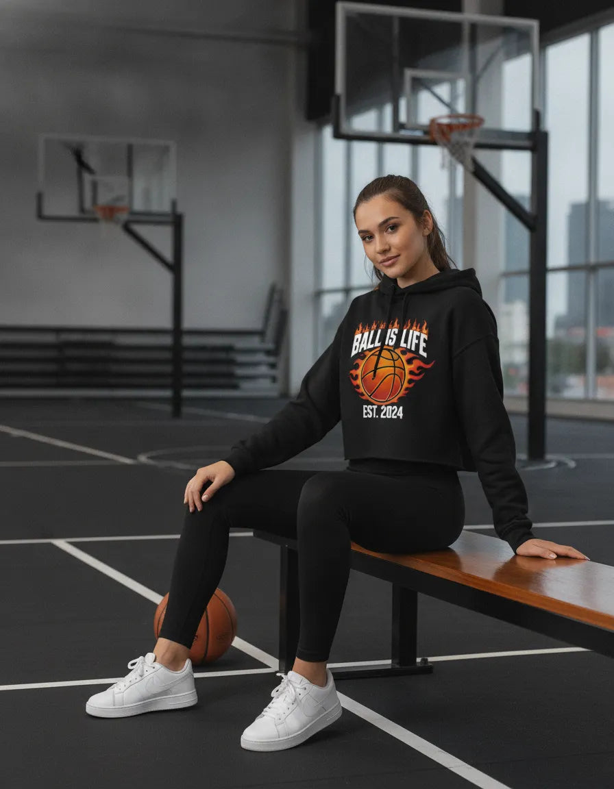 Women's Crop Fleece Hoodie Sweatshirt